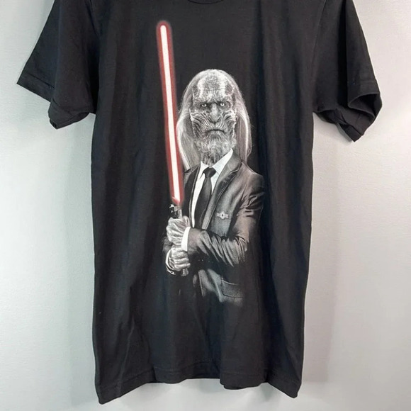 DARK SIDE WALKER Game of Thrones Star Wars Graphic Tee Black Short Sleeve Size S - Picture 5 of 9